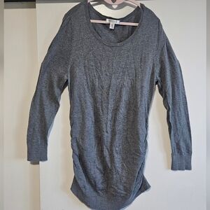 Motherhood Gray Long Sleeve Maternity Top